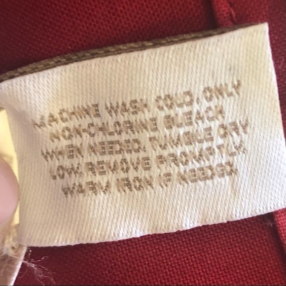 CHICO’S / no iron/ size 1/ button down/ red / Long sleeve - Picture 8 of 10